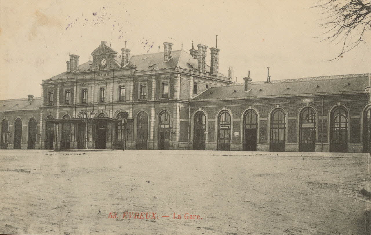 carte postale LA GARE Eure 1906 016760 Photo