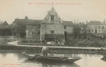 carte postale ANCIEN MOULIN Eure 1903-1920 016763 Photo