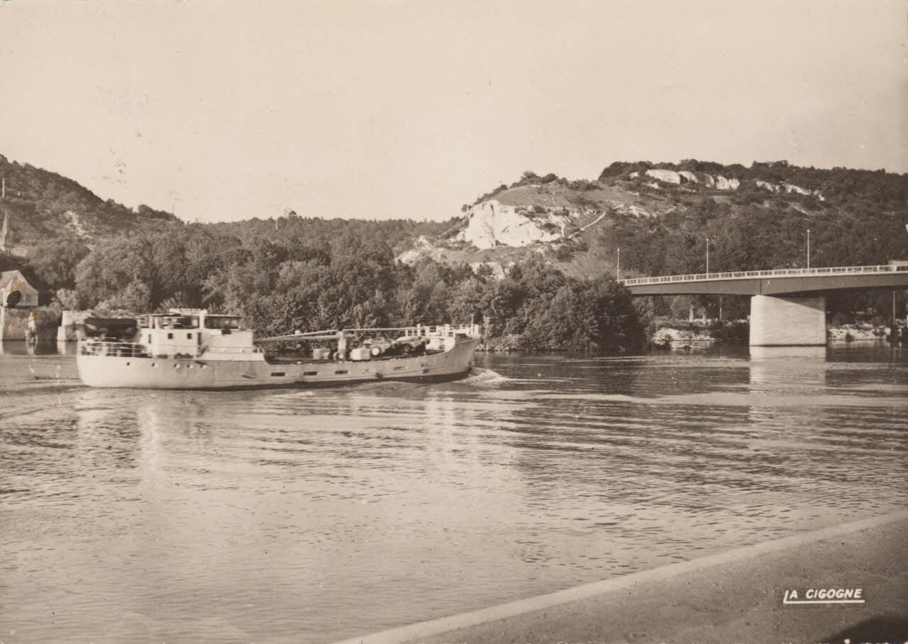 carte postale LA SEINE ET LES COTEAUX VERNONNET Eure 1958 016768 Photo