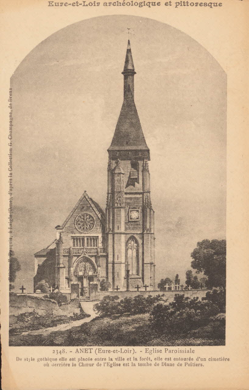 carte postale EGLISE PAROISSIALE Eure-et-Loir 1903-1920 016813 Photo