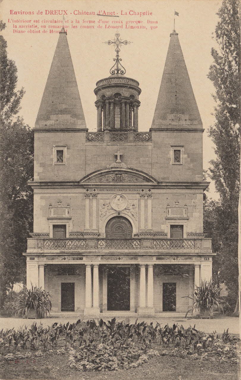 carte postale CHATEAU D'ANET ; LA CHAPELLE Eure-et-Loir 1903-1920 016815 Photo