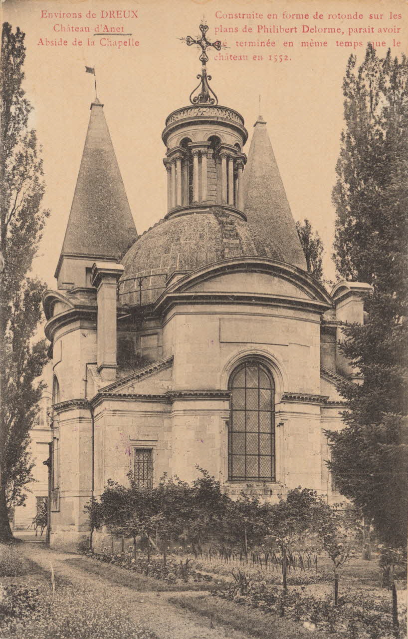carte postale CHATEAU D'ANET ; ABSIDE DE LA CHAPELLE Eure-et-Loir 1903-1920 016816 Photo