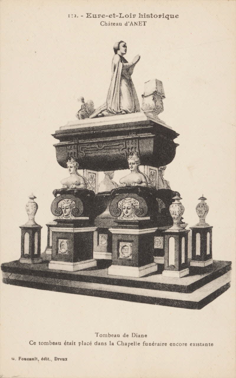 carte postale TOMBEAU DE DIANE Eure-et-Loir 1903-1920 016820 Photo
