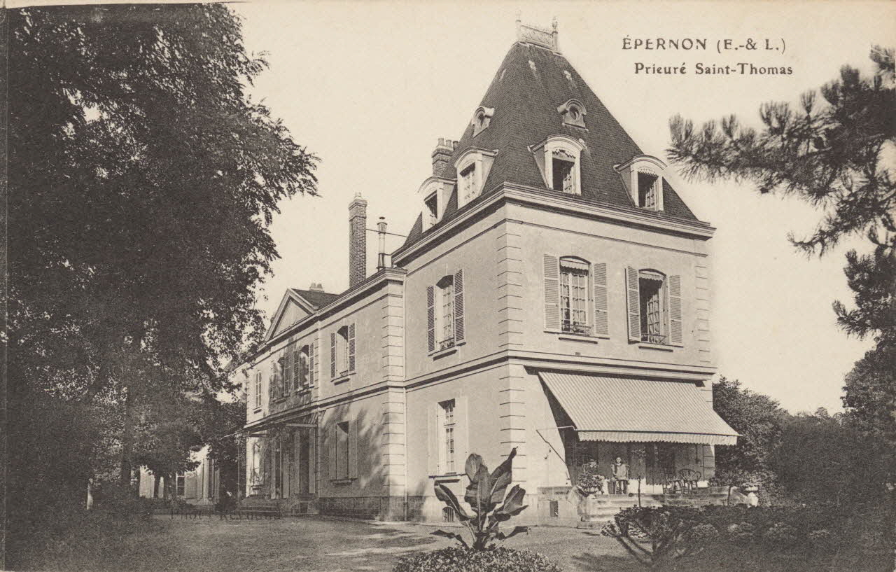 carte postale PRIEURE SAINT-THOMAS Eure-et-Loir 1903-1920 016920 Photo