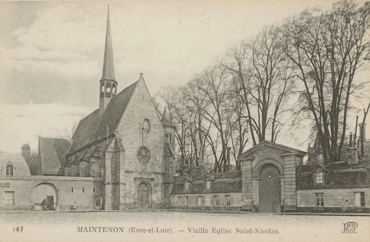 carte postale VIEILLE EGLISE SAINT-NICOLAS Eure-et-Loir 1903-1920 016929 Photo