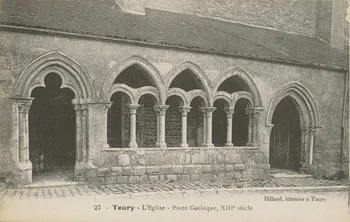 carte postale L'EGLISE ; PORTE GOTHIQUE, XIIIe SIECLE Eure-et-Loir 1903-1920 016947  Photo