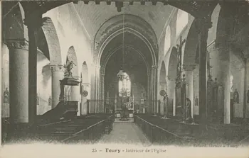 carte postale INTERIEUR DE L'EGLISE Eure-et-Loir 1903-1920 016948  Photo