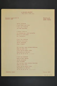 chanson petit format 1969.88.263 Photo Mucem