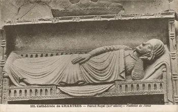 carte postale PORTAIL ROYAL (XIIe SIECLE)- NATIVITE DE JESUS Eure-et-Loir 1903-1920 017140  Photo