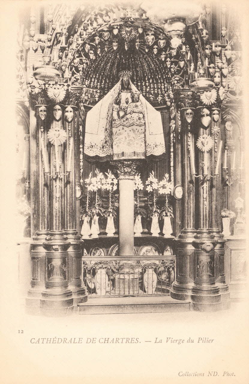 carte postale LA VIERGE DU PILIER Eure-et-Loir 1903 017180 Photo