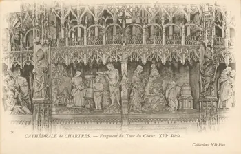 carte postale FRAGMENT DU TOUR DU CHOEUR (XVIe SIECLE) Eure-et-Loir 1903 017230 Photo