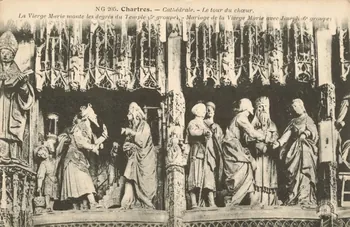 carte postale LE TOUR DU CHOEUR. -MARIAGE DE LA VIERGE Eure-et-Loir 1903-1920 017236 Photo