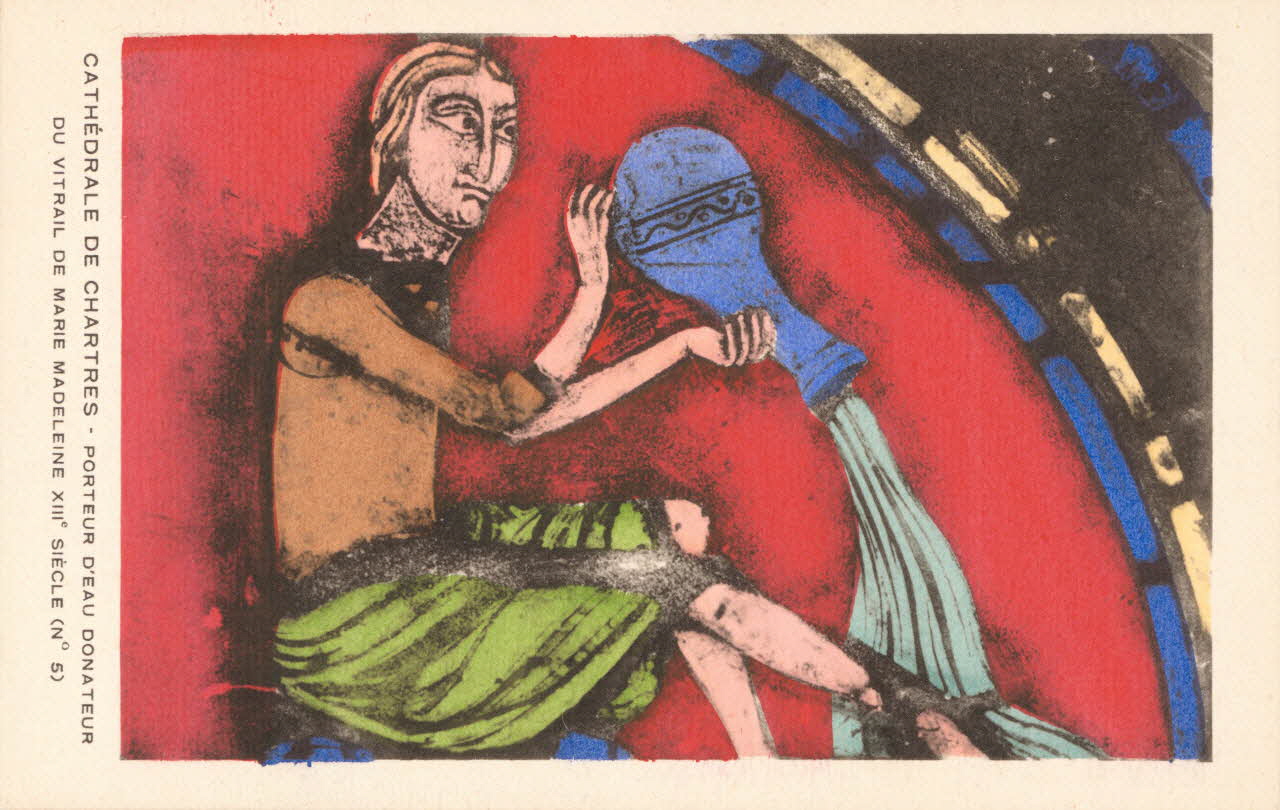 carte postale PORTEUR D'EAU DONATEUR DU VITRAIL MARIE MADELEINE Eure-et-Loir 1903-1920 017275 Photo