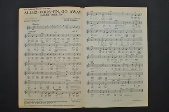 Louis Poterat ; Cole Porter ; Colette Mars ; Lisette Jambel ; Alix Combelle ; Emil Stern ; Chappell S.A.; chanson petit format 1953 1969.88.266 Photo Mucem