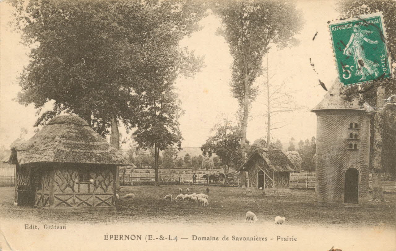 carte postale EPERNON-DOMAINE DE SAVONNIERES Eure-et-Loir 1903-1950 017330 Photo