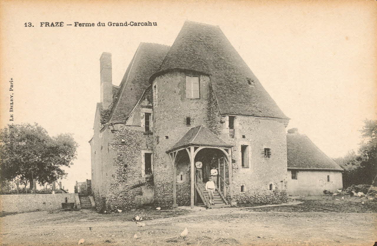 carte postale FRAZE-FERME DU GRAND CARCAHU Eure-et-Loir 1903-1950 017331 Photo