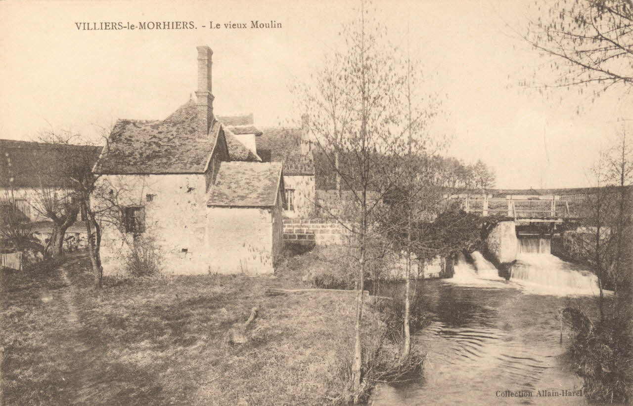 carte postale VILLIERS LE MORHIER-VIEUX MOULIN Eure-et-Loir 1903-1950 017335 Photo