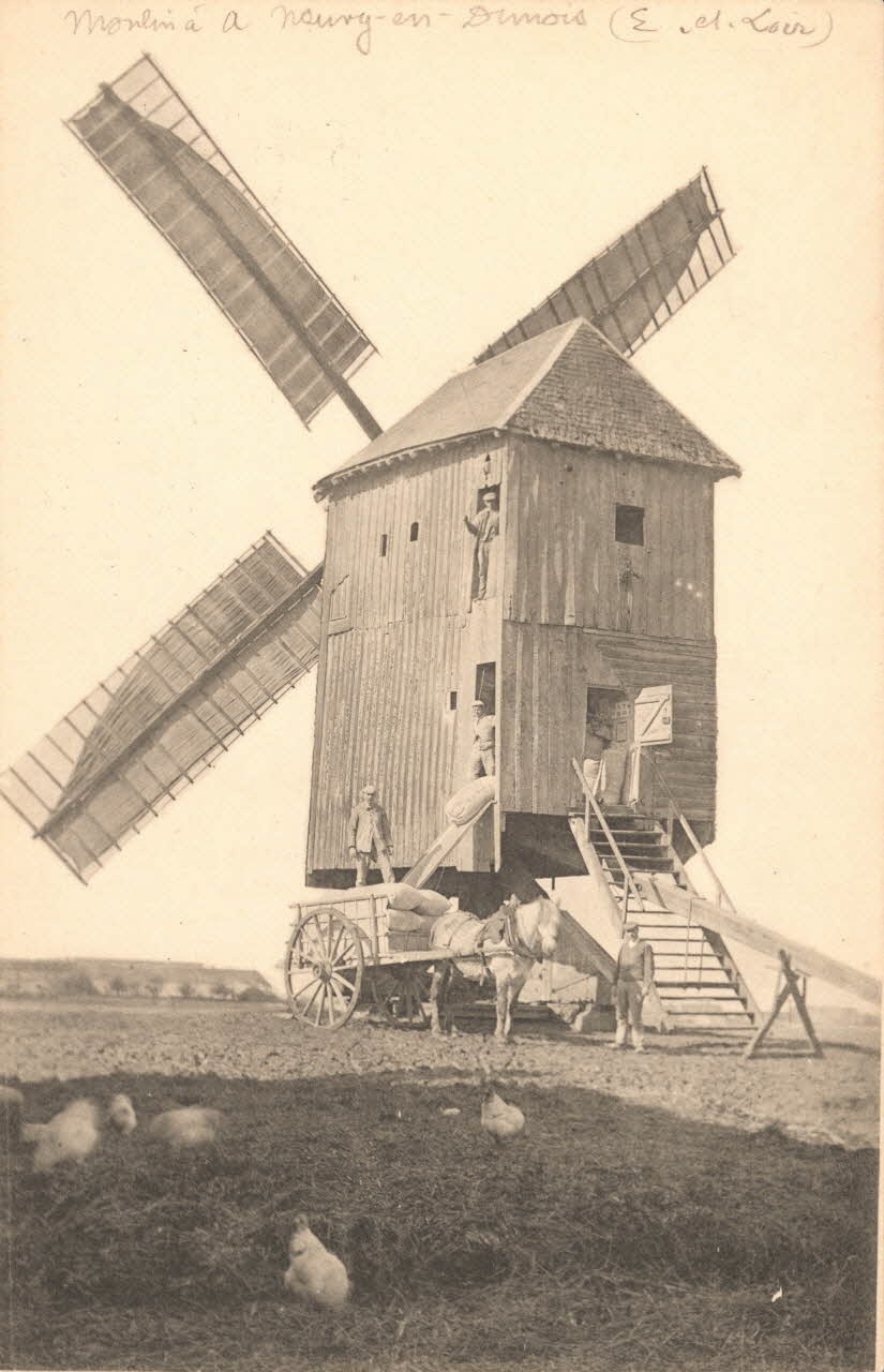 carte postale NEUVY EN DUNOIS-MOULIN Eure-et-Loir 1903-1950 017353 Photo