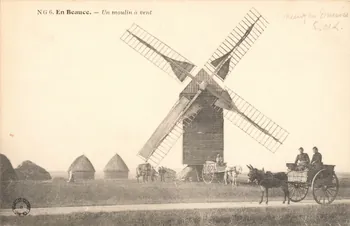 carte postale EN BEAUCE-MOULIN A VENT Eure-et-Loir 1903-1950 017354 Photo
