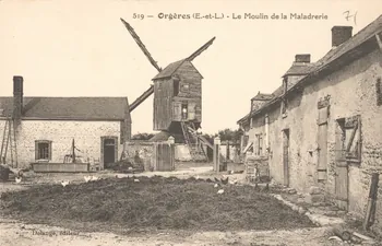 carte postale ORGERES-MOULIN DE LA MALADRERIE Eure-et-Loir 1903-1950 017355 Photo