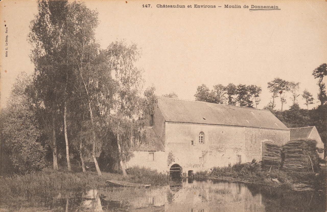 carte postale MOULIN DE DONNEMAIN-CHATEAUDUN Eure-et-Loir 1903-1950 017386 Photo