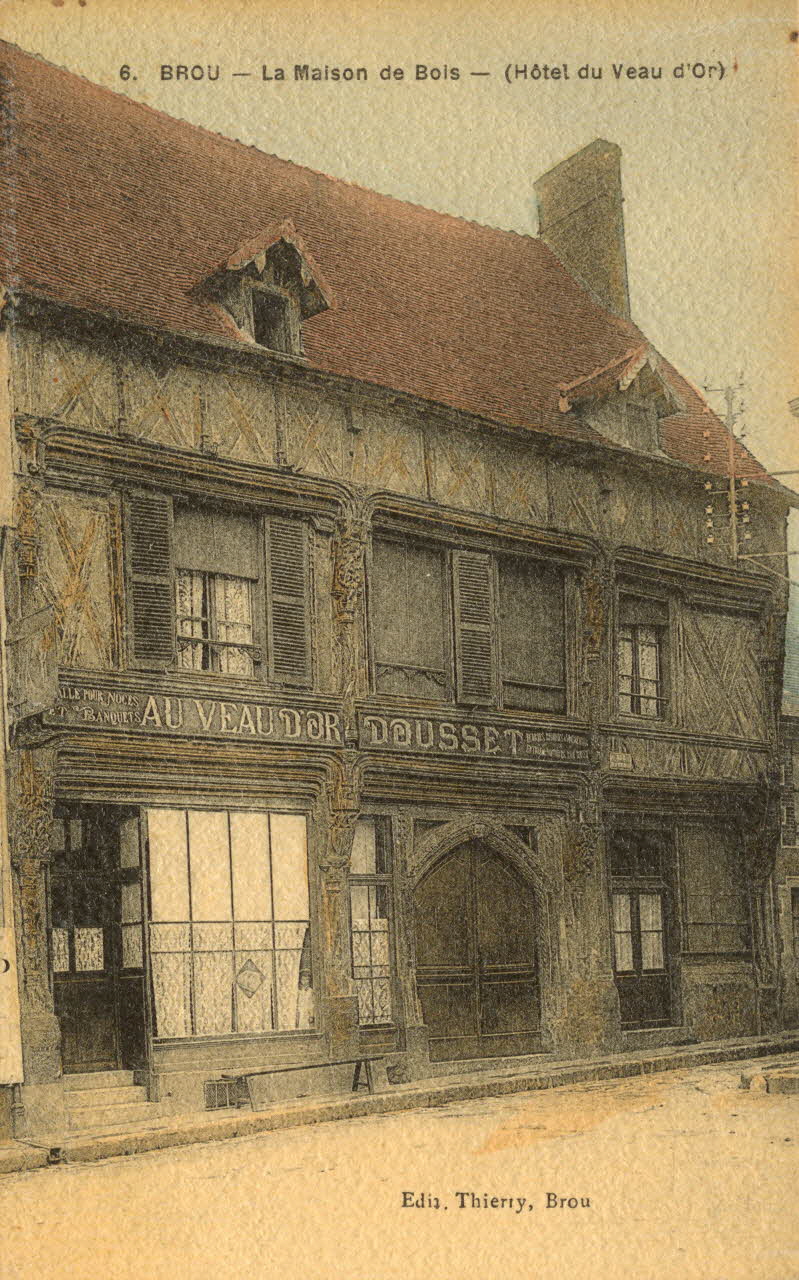 carte postale LA MAISON DE BOIS Eure-et-Loir 1903-1920 017407 Photo