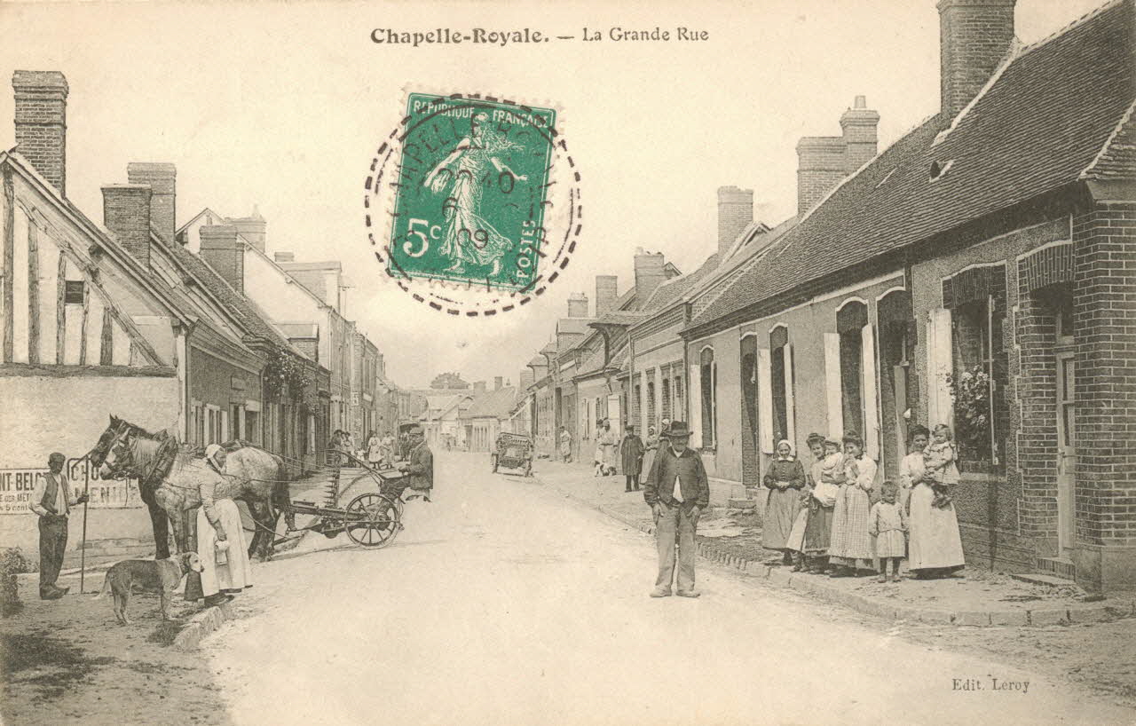 carte postale LA GRANDE RUE Eure-et-Loir 1909 017409 Photo