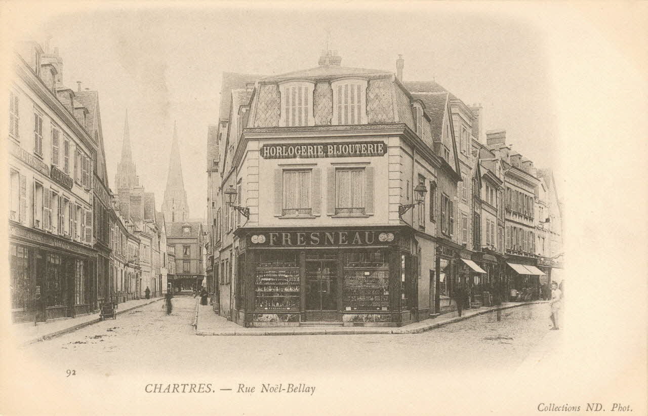 carte postale RUE NOEL BELLAY Eure-et-Loir 1903 017412 Photo