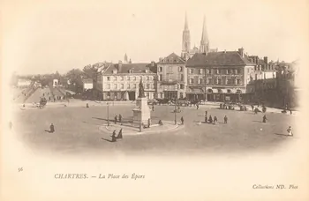 carte postale LA PLACE DES EPARS Eure-et-Loir 1903 017414 Photo
