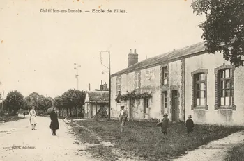 carte postale ECOLE DE FILLES Eure-et-Loir 1903-1920 017444  Photo