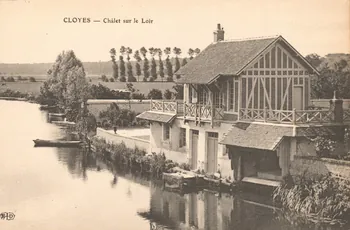 carte postale CHALET SUR LE LOIR Eure-et-Loir 1903-1920 017445 Photo