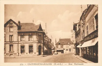 carte postale RUE NATIONALE Eure-et-Loir 1954 017446 Photo