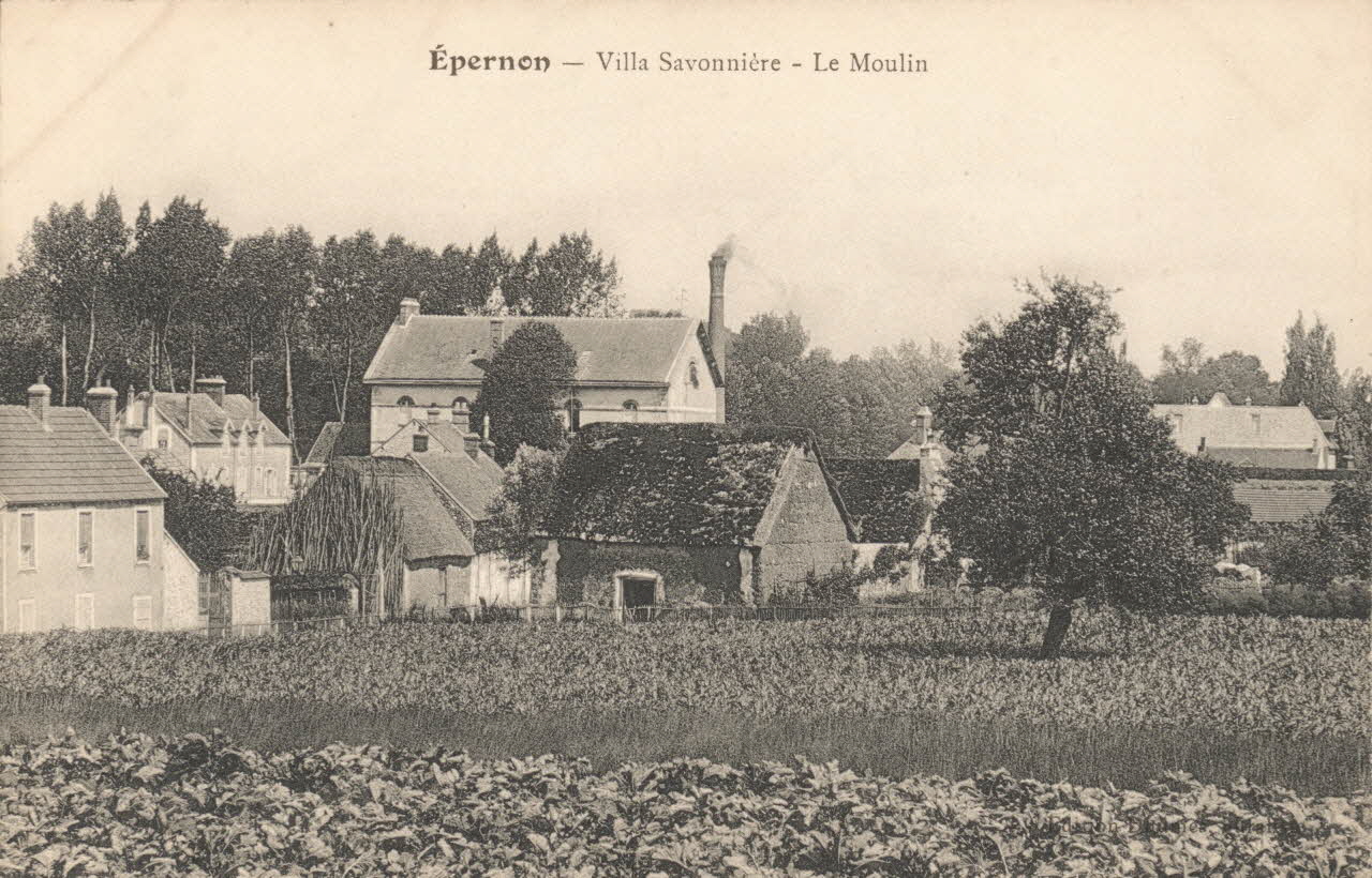 carte postale VILLA SAVONNIERE Eure-et-Loir 1903-1920 017462 Photo