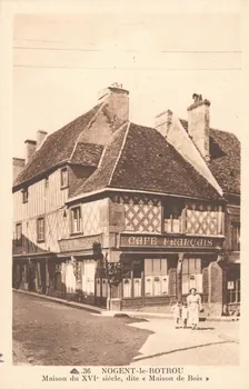carte postale MAISON DE BOIS DU 16EME SIECLE Eure-et-Loir 1942 017483 Photo