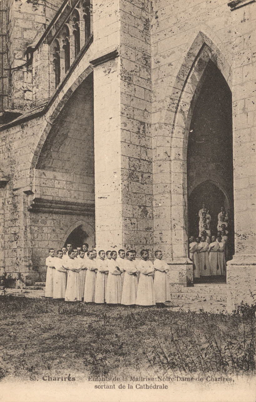 carte postale ENFANTS DE LA MAITRISE Eure-et-Loir 1903-1920 017520 Photo