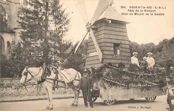 carte postale CHAR DU MOULIN DE LA GALETTE Eure-et-Loir 1903-1920 017533 Photo