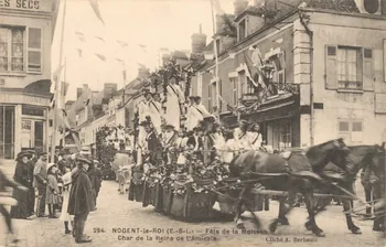 carte postale CHAR DE LA REINE DE L'AMICALE Eure-et-Loir 1903-1920 017535 Photo