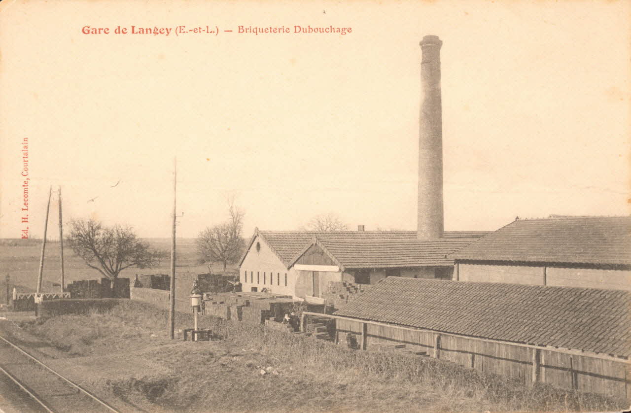 carte postale BRIQUETERIE DUBOUCHAGE Eure-et-Loir 1903-1920 017548 Photo