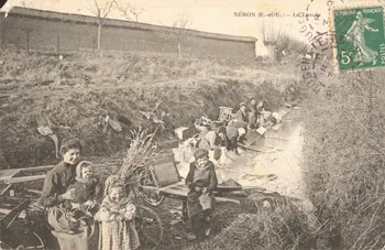 carte postale LE LAVOIR Eure-et-Loir 1909 017551 Photo