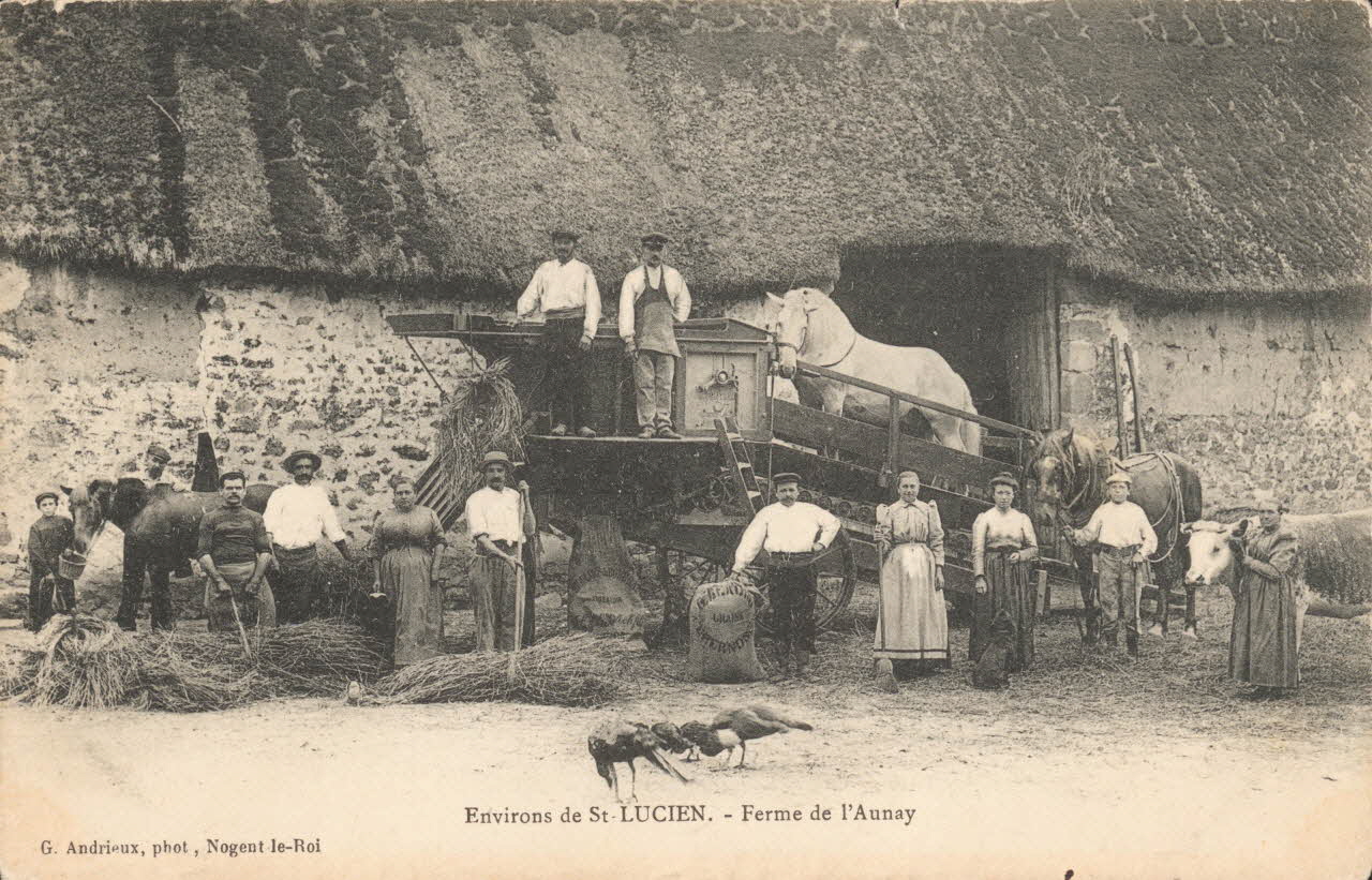 carte postale FERME DE L'AUNAY Eure-et-Loir 1903-1920 017554 Photo