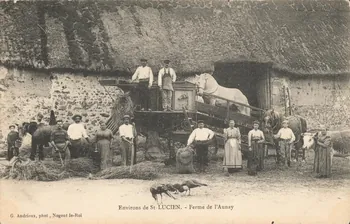 carte postale FERME DE L'AUNAY Eure-et-Loir 1903-1920 017554 Photo
