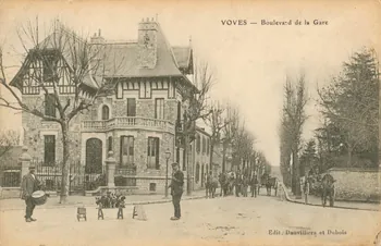 carte postale BOULEVARD DE LA GARE Eure-et-Loir 1903-1920 017558 Photo