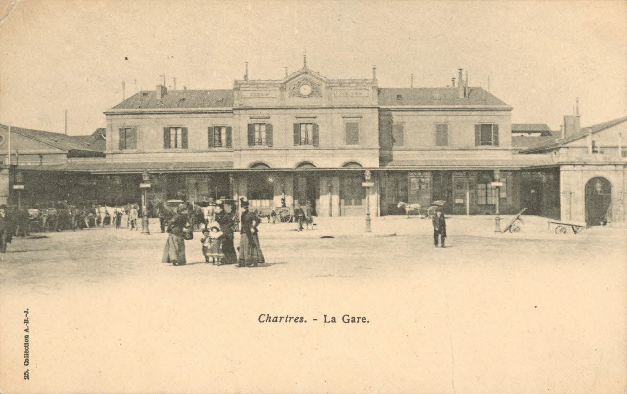 carte postale LA GARE Eure-et-Loir 1903 017809 Photo
