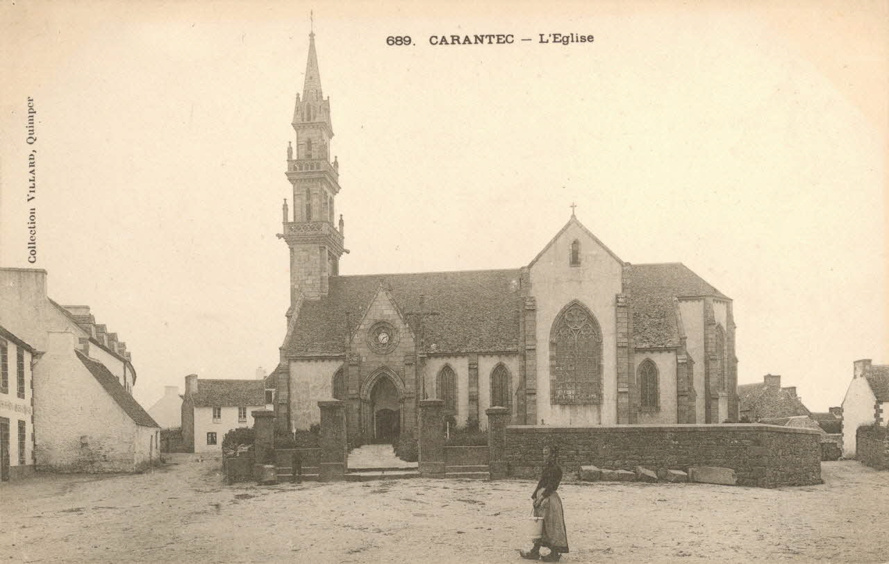 carte postale L'EGLISE Finistère 1903 017880 Photo