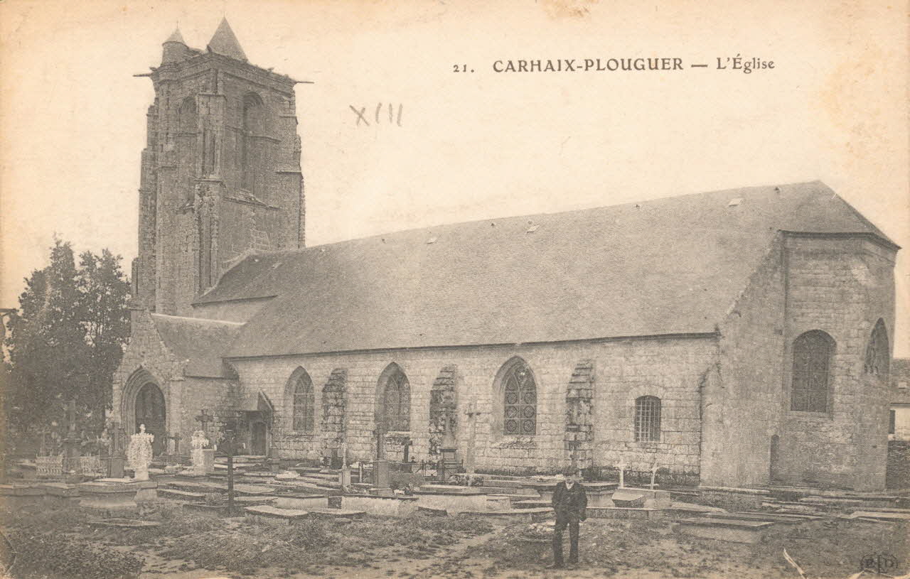 carte postale L'EGLISE Finistère 1903-1920 017889 Photo