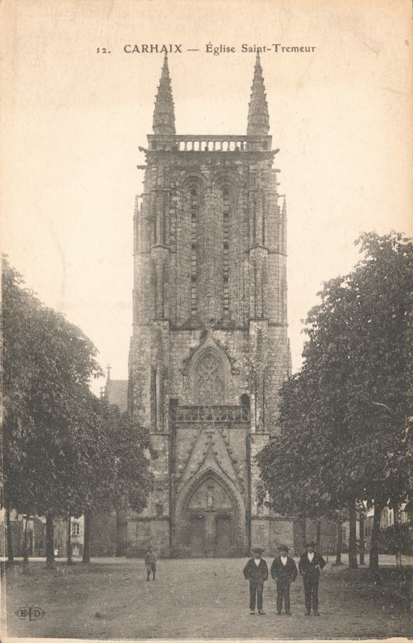 carte postale EGLISE SAINT-TREMEUR Finistère 1903-1920 017890 Photo