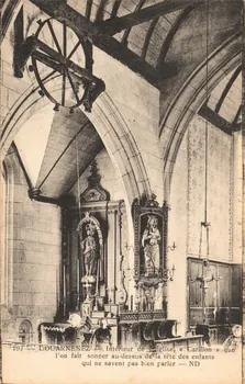 carte postale INTERIEUR DE L'EGLISE "CARRILLON" Finistère 1903-1920 017927  Photo