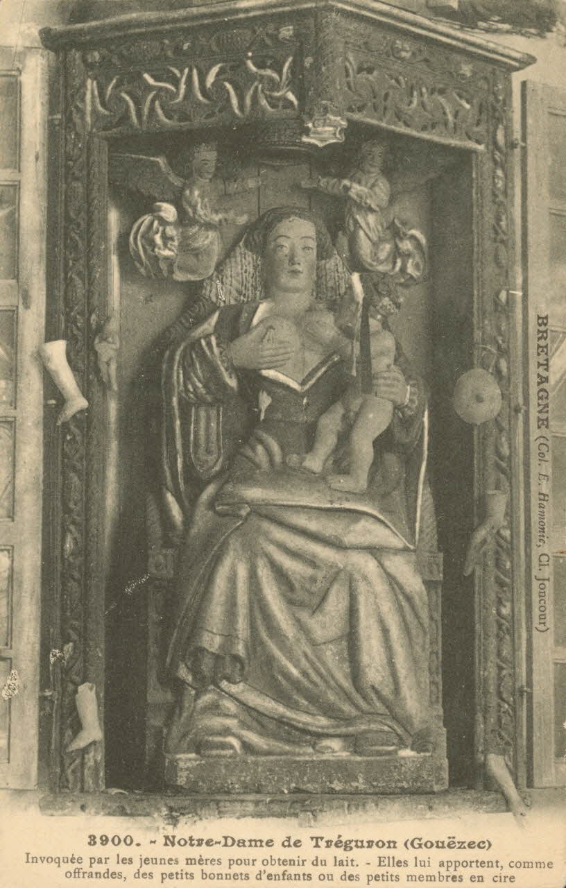 carte postale NOTRE-DAME DE TREGURON Finistère 1903-1920 017960 Photo