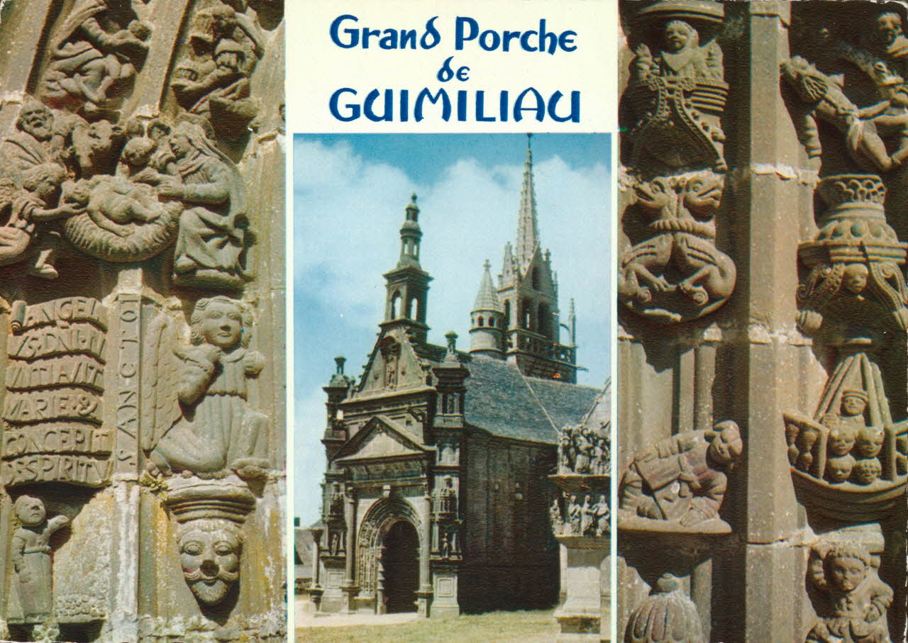 carte postale GRAND PORCHE DE GUIMILIAU Finistère 1950 017964 Photo