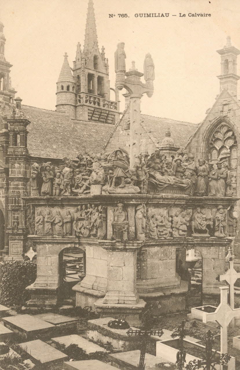 carte postale LE CALVAIRE Finistère 1903 017965 Photo